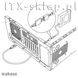 Kabel USB wewnętrzno-zewnętrzny 40cm Akasa EXUSBIE-40