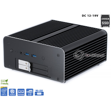 Komputer NUC Fanless Core i3-5010U 2,10GHz 4GB RAM SSD 240GB Hot-Swap Delta-NUC15-SSD240