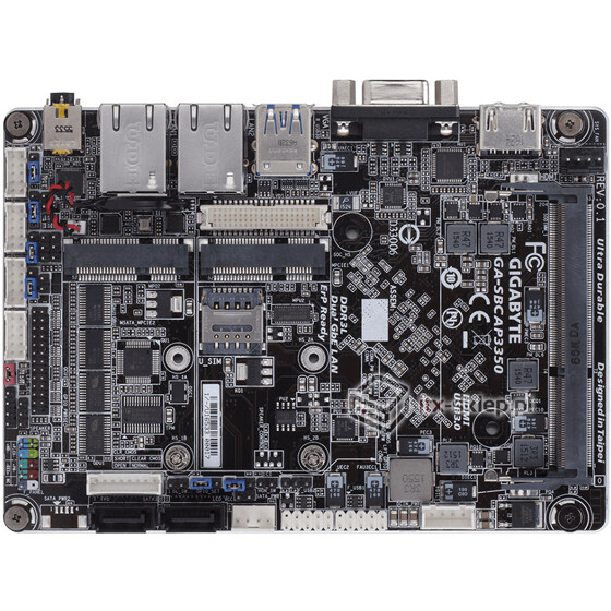 Gigabyte GA-SBCAP3350 SBC Celeron N3350 6xCOM 2xLAN 12-24V DC