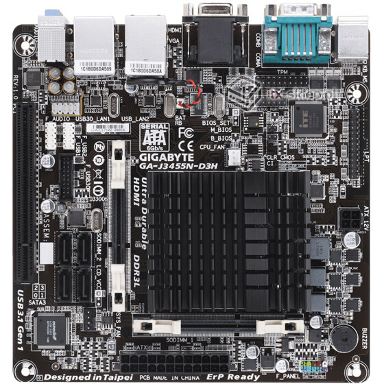 Gigabyte GA-J3455N-D3H mini-ITX Celeron N3450 2xCOM 2xLAN