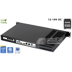Router MikroTik RouterOS Level4 Core i7-7700T 2,90GHz 8GB DDR4 6xLAN Delta-MikroTik-i7 DC12-19V