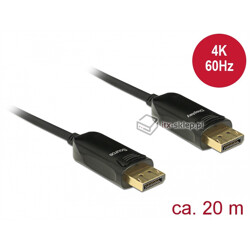 Kabel optyczny DisplayPort 1.2 męski - męski 4K 60Hz 20m Delock 85520