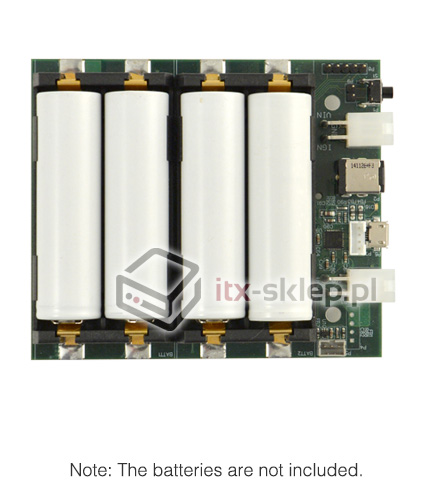 NUC-UPS Input 6-38V Output 12V USB 4x Li-Ion 18650
