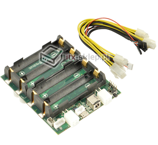 NUC-UPS Input 6-38V Output 12V USB 4x Li-Ion 18650