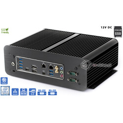 Komputer przemysłowy Fanless Core i3-8100T 3,1GHz 2xLAN 16GB SSD 256GB i3-Z370-SSD256-1-WiFi