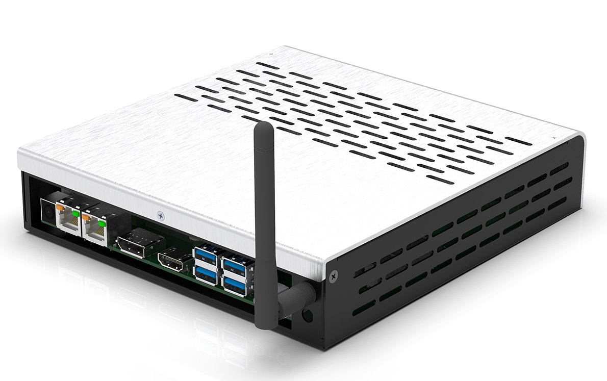 Obudowa aluminiowa Delta-Z mini-ITX dla płyt Thin mini-ITX 17x17cm