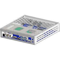 Obudowa aluminiowa Delta-Z mini-ITX dla płyt Thin mini-ITX 17x17cm