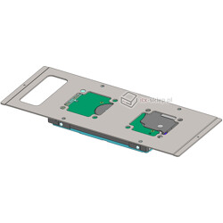 Obudowa aluminiowa Delta-Z mini-ITX dla płyt Thin mini-ITX 17x17cm