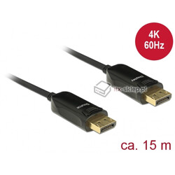 Kabel optyczny DisplayPort 1.2 męski - męski 4K 60Hz 15m Delock 85730