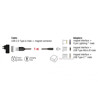 Kabel magnetyczny do ładowania USB micro-B USB-C 8pin Lightning 1,0m Delock 85705