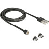 Kabel magnetyczny do ładowania i transmisji USB micro-B USB-C 1,1m Delock 85723