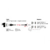 Kabel magnetyczny do ładowania i transmisji USB micro-B USB-C 1,1m Delock 85723