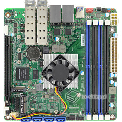 Jetway NF699-C3758 Intel Denverton C3758 2,20GHz 2xLAN 4x10GbE SFP+ 128GB RAM DDR4 ECC