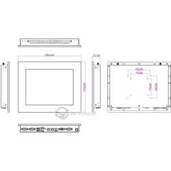 Dotykowy komputer panelowy fanless 10.4