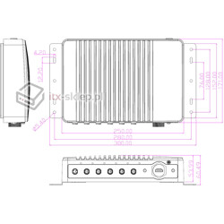 Komputer przemysłowy wodoszczelny IP69K Celeron 3955U 2,00GHz 8GB RAM SSD 120GB Delta2-IP69K-SSD120