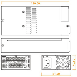 Zasilacz mini-ITX 1U 350W Seasonic SS-350M1U Active PFC