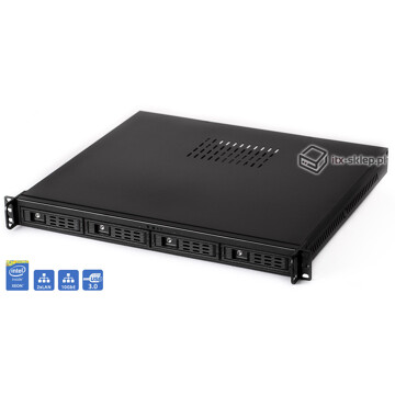 Serwer 1U Hot-Swap Xeon E2124G 3,40GHz 16GB DDR4 ECC 3xLAN 4x SAS 2TB