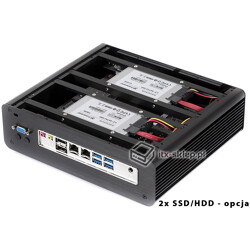 Komputer przemysłowy bezwentylatorowy Core i5-7500T 2,7GHz 2xLAN 8GB SSD 256GB i5-Q170-SSD256-VPRO