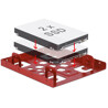 Aluminiowa ramka montażowa do dysku 2x 2,5" - 3,5" Delock 21334 kolor czerwony