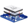 Aluminiowa ramka montażowa do dysku 2x 2,5" - 3,5" Delock 21335 kolor niebieski