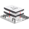 Aluminiowa ramka montażowa do dysku 2x 2,5" - 3,5" Delock 21333 kolor srebrny