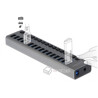 Hub USB 3.0 w metalowej obudowie 16-portowy z przełącznikiem Delock 63978