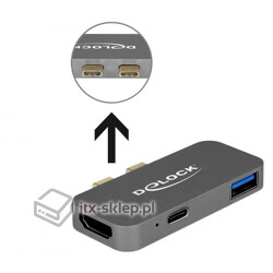Stacja dokująca MacBook Pro 5K 2x Thunderbolt USB Power Delivery Delock 87739