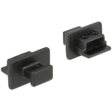 Zaślepka przeciwkurzowa gniazda USB 2.0 mini-B męska z uchwytem czarna Delock 64011