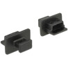 Zaślepka przeciwkurzowa gniazda USB 2.0 mini-B męska z uchwytem czarna Delock 64011