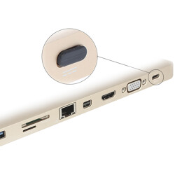 Zaślepka przeciwkurzowa gniazda USB Typ-C męska bez uchwytu czarna Delock 64014