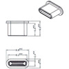 Zaślepka przeciwkurzowa gniazda USB Typ-C męska bez uchwytu czarna Delock 64014