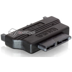 Adapter SATA 22pin męski  Slim SATA 13pin żeński Delock 65156