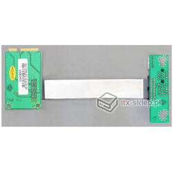 Elastyczny Riser card Mini PCI Express  PCI Express x1 lewy dla płyt mini-ITX 9cm