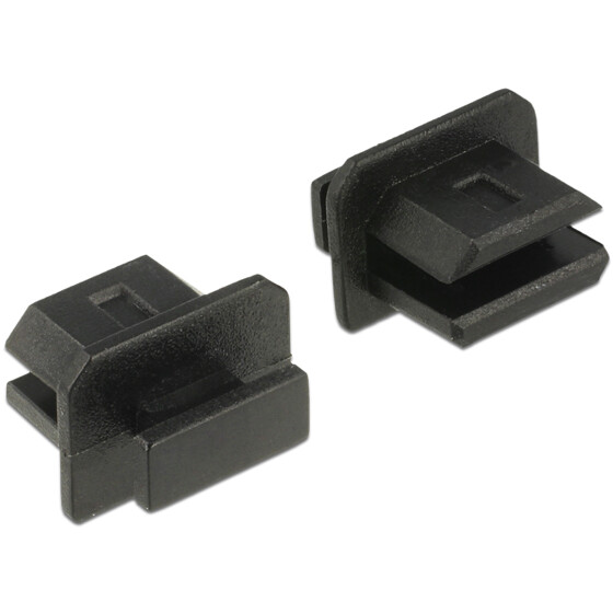 Zaślepka przeciwkurzowa gniazda mini Displayport męska z uchwytem czarna Delock 64026
