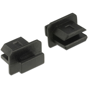 Zaślepka przeciwkurzowa gniazda mini Displayport męska z uchwytem czarna Delock 64026