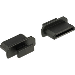 Zaślepka przeciwkurzowa gniazda HDMI mini-C męska z uchwytem czarna Delock 64027