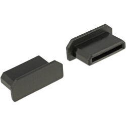Zaślepka przeciwkurzowa gniazda HDMI mini-C męska bez uchwytu czarna Delock 64028