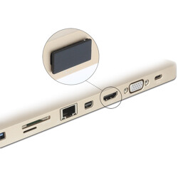 Zaślepka przeciwkurzowa gniazda HDMI-A męska bez uchwytu czarna Delock 64030