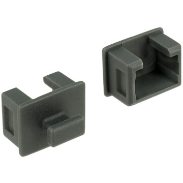 Zaślepka przeciwkurzowa gniazda FireWire 1394A 6pin męska z uchwytem szara Delock 64032