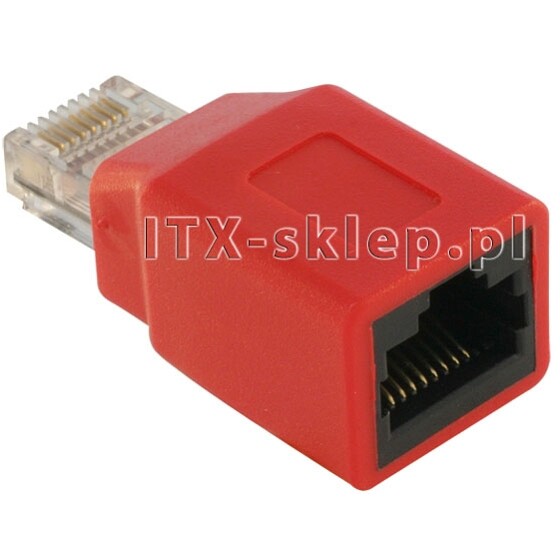 Adapter krosujący crossover RJ45 RJ-45 męski-żeński Delock 65025