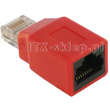 Adapter krosujący crossover RJ45 RJ-45 męski-żeński Delock 65025