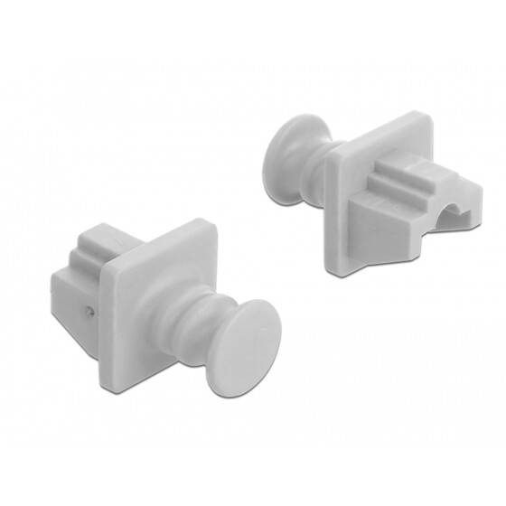 Zaślepka przeciwkurzowa gniazda LAN RJ45 męska z dużym uchwytem biała Delock 86507