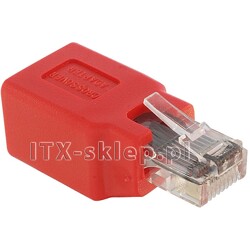 Adapter krosujący crossover RJ45 RJ-45 męski-żeński Delock 65025 Adapter krosujący crossover RJ45 RJ-45 męski-żeński Delock 65025