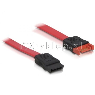 Przedłużacz SATA Data męski-żeński 50 cm Delock 82544