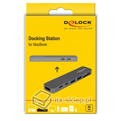 Stacja dokująca MacBook Pro 5K 2x Thunderbolt 3x USB SD microSD Delock 87740