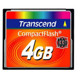 Transcend Compact Flash Card 4GB (133X) TS4GCF133