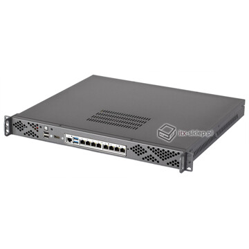 Komputer przemysłowy 1U 8xLAN Core i5-7500T 16GB RAM Delta-MultiLAN-i5