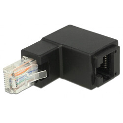 Adapter RJ-45 kątowy męski - RJ-45 żeński Cat.6 UTP Delock 86424