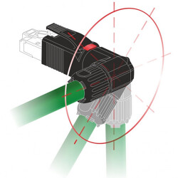Wtyczka kątowa PROFINET RJ-45 montaż polowy Cat.5e Delock 86495