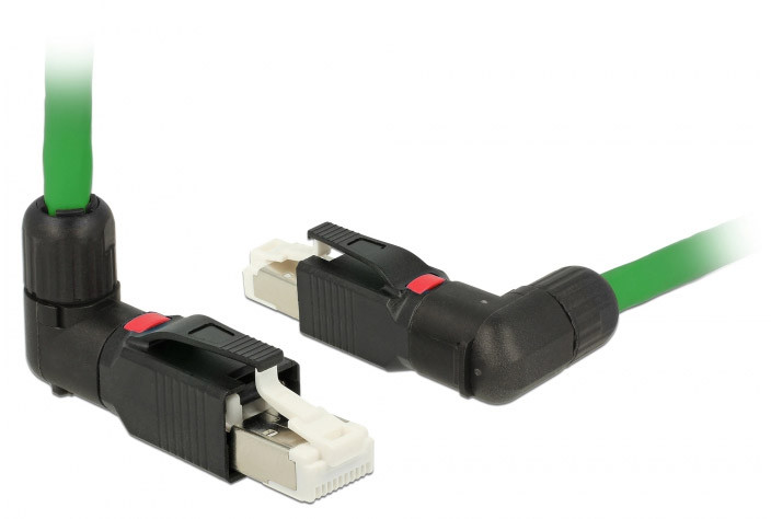 Wtyczka kątowa PROFINET RJ-45 montaż polowy Cat.5e Delock 86495